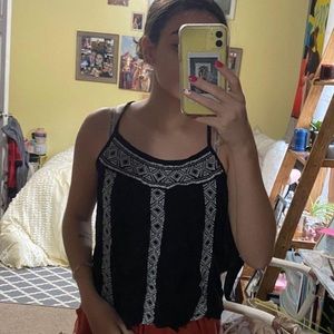 Mossimo Supply Co Black and White Tank Top